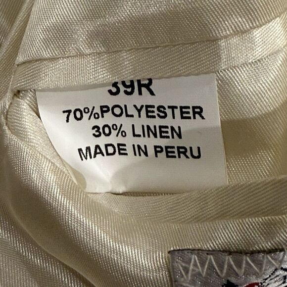 English Sports Shop Bermuda Linen Sports Coat 2 Button Blazer Mens Sz 39R - Picture 7 of 7